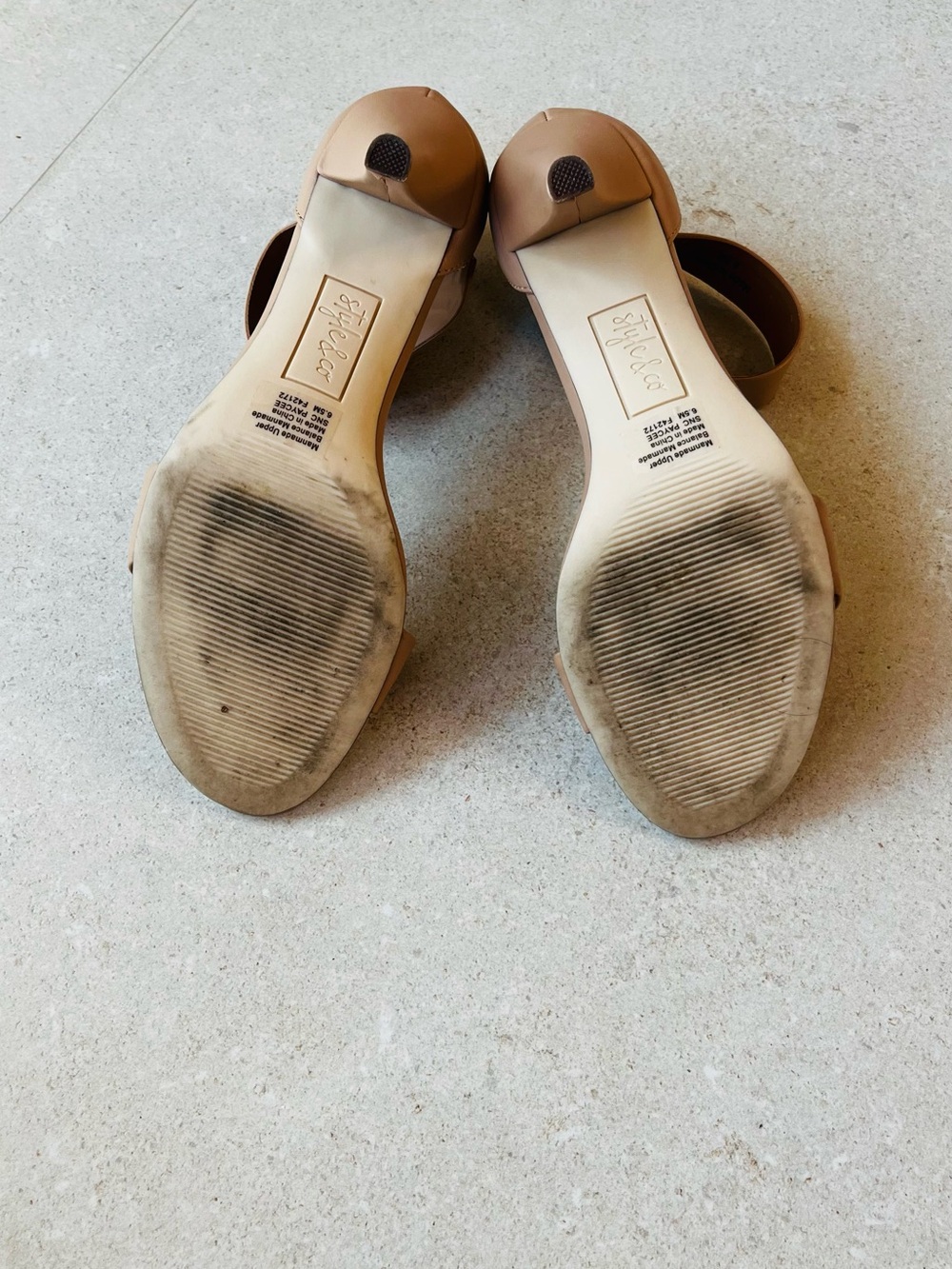 Style & Co. Tan Open-Toe Ankle-Strap Sandals - Picture 7 of 7